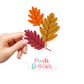 Colorful Leaves | Falling For You Clear Vinyl Stickers | Unique Gifts For Family Friends