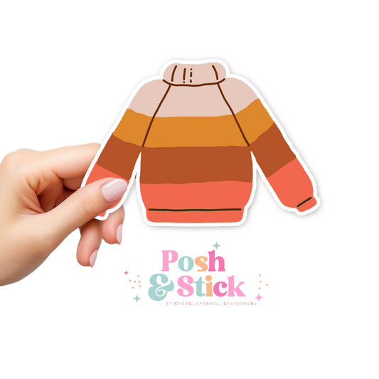 Turtleneck Sweater | Falling For You Clear Vinyl Stickers | Unique Gifts For Family Friends