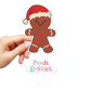 Gingerbread Man | Tis' The Season Clear Vinyl Stickers | Unique Gifts For Family Friends