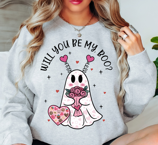 Will You Be My Boo? Sweatshirt | XoXo Love Collection | Unique Gifts for Family Friends