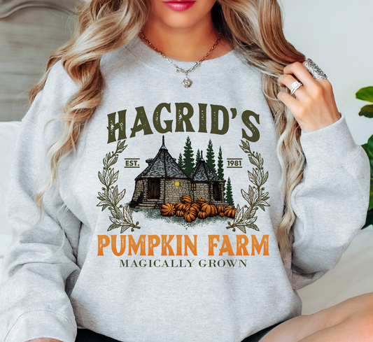 Hagrid's Pumpkin Farm Sweatshirt | Boo-tiful Vibes Collection | Unique Gifts for Family Friends