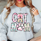 Preppy Cat Mom Sweatshirt | Pawsitive Vibes Collection | Unique Gifts for Family and Friends