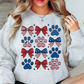 USA Paw Prints Sweatshirt | Pawsitive Vibes Collection | Unique Gifts for Family and Friends