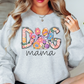 Colorful Dog Mama Sweatshirt | Pawsitive Vibes Collection | Unique Gifts for Family and Friends