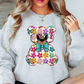 Floral Daisy Bear Sweatshirt | Hoppin' Into Spring Collection | Unique Gifts for Family Friends