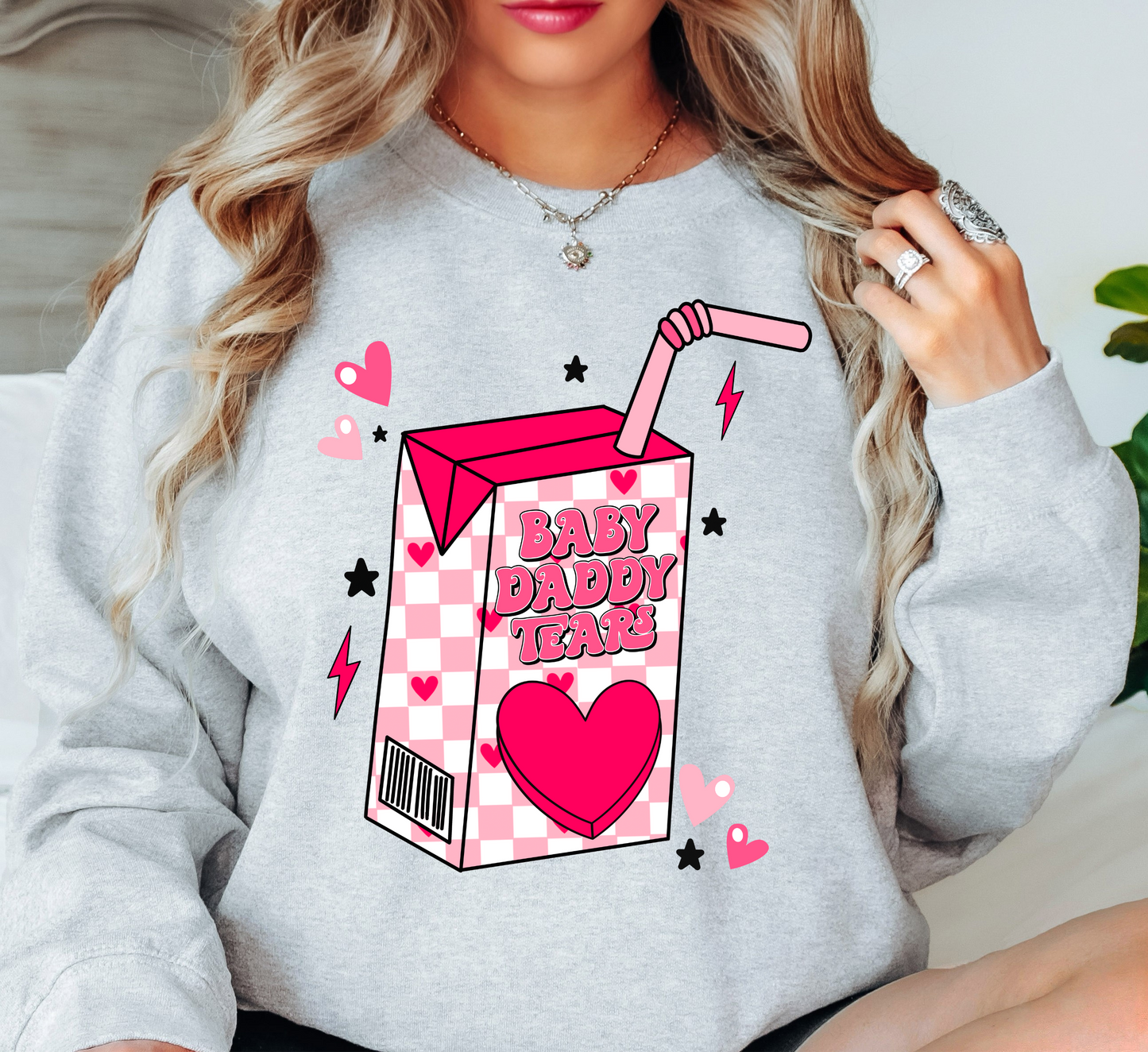 Baby Daddy Tears Sweatshirt | XoXo Love Collection | Unique Gifts for Family Friends