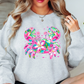Floral Tropical Crab Sweatshirt | Beach Breeze Collection | Unique Gifts for Family Friends