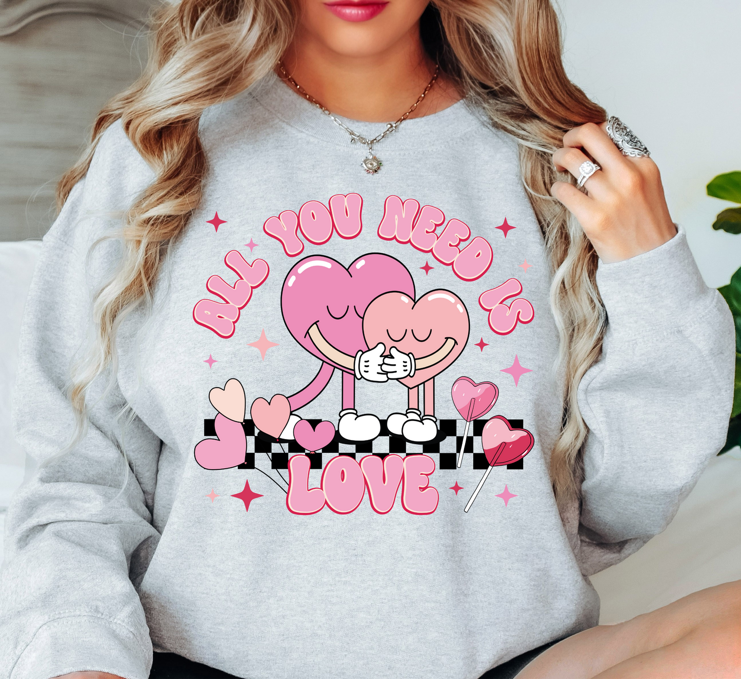 All You Need Is Love Sweatshirt | XoXo Love Collection | Unique Gifts for Family Friends