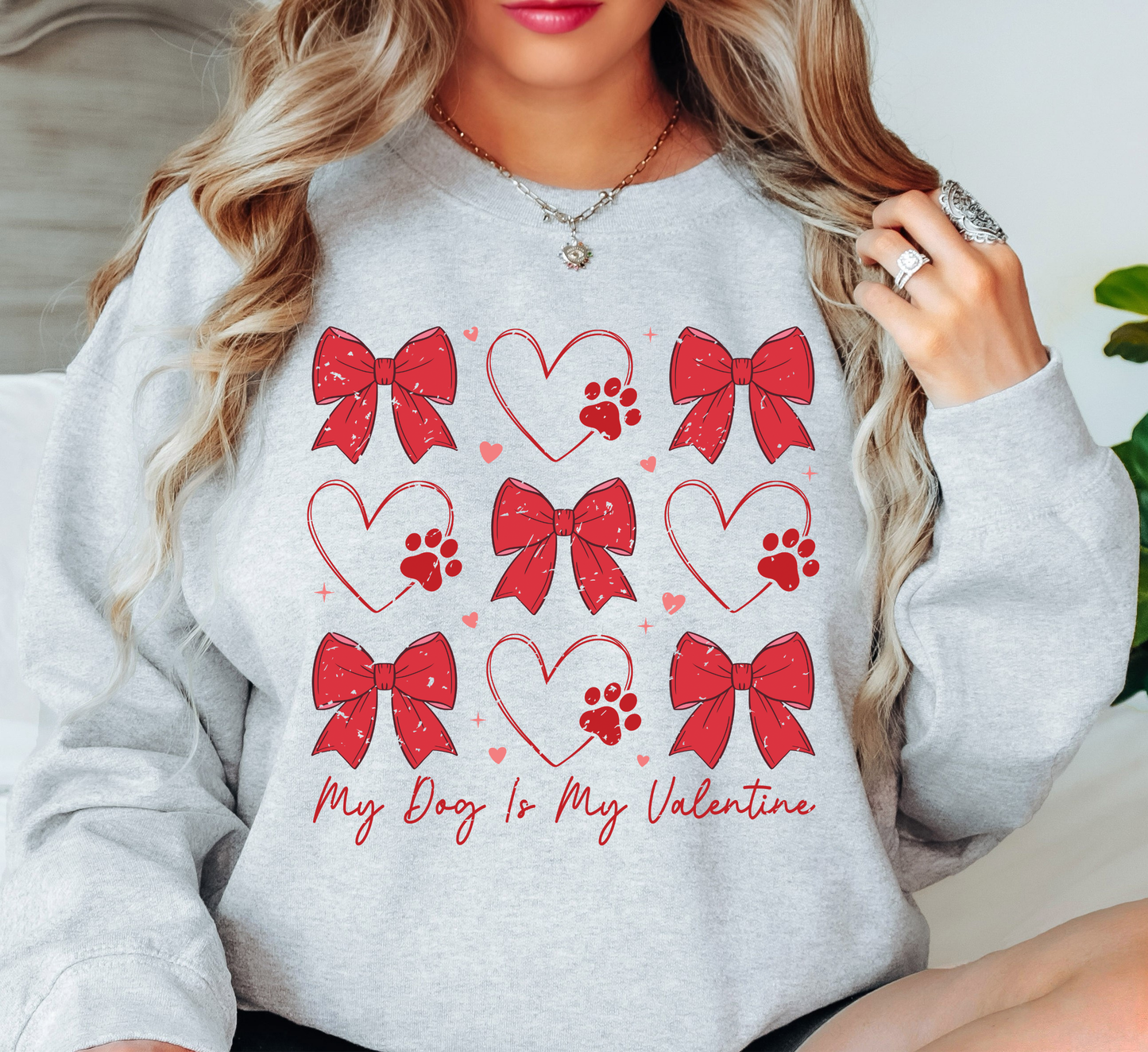 My Dog Is My Valentine Sweatshirt | Pawsitive Vibes Collection | Unique Gifts for Family and Friends