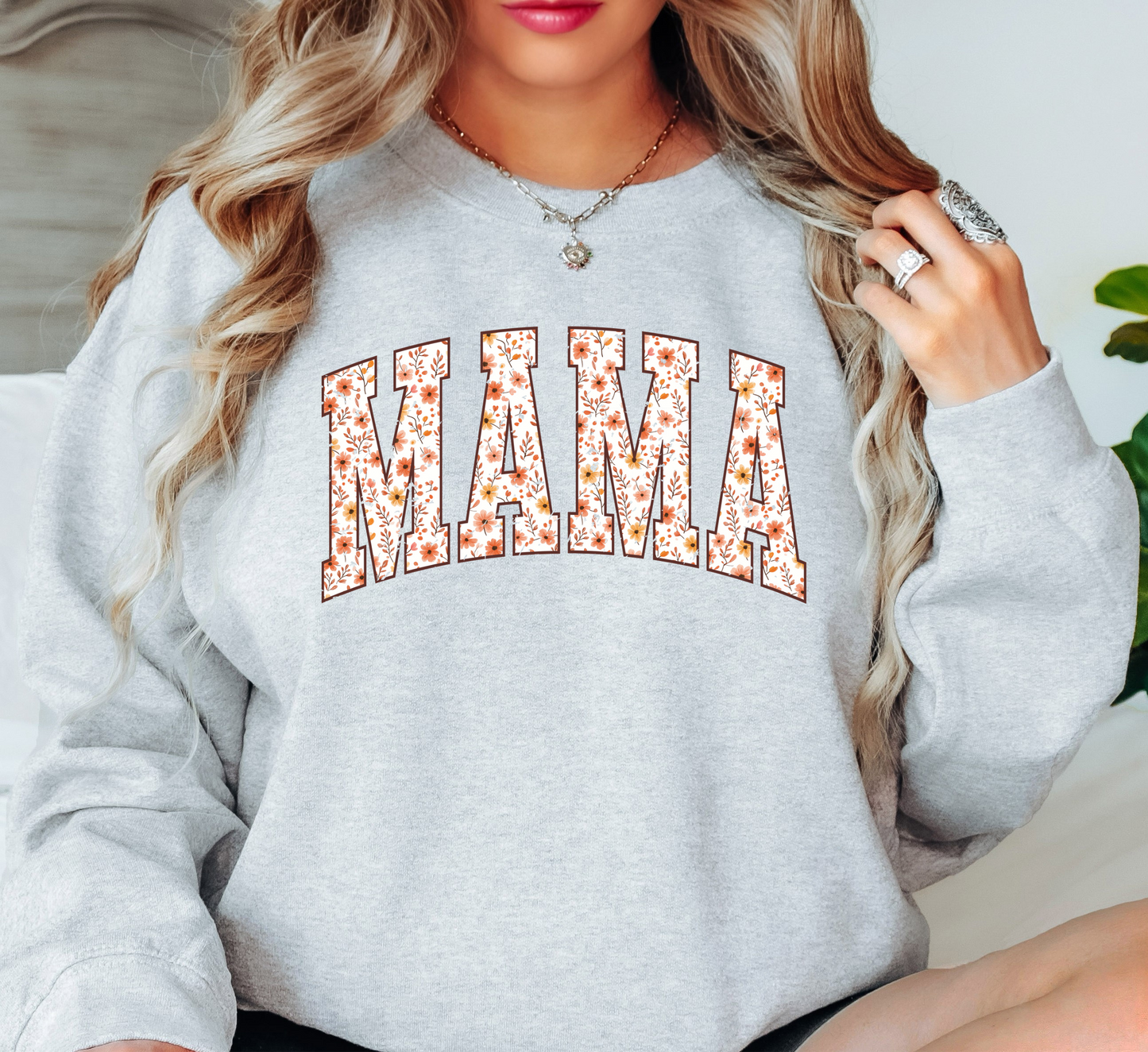 Floral Fall Mama Sweatshirt | Mama Mode Activated Collection | Unique Gifts for Family Friends