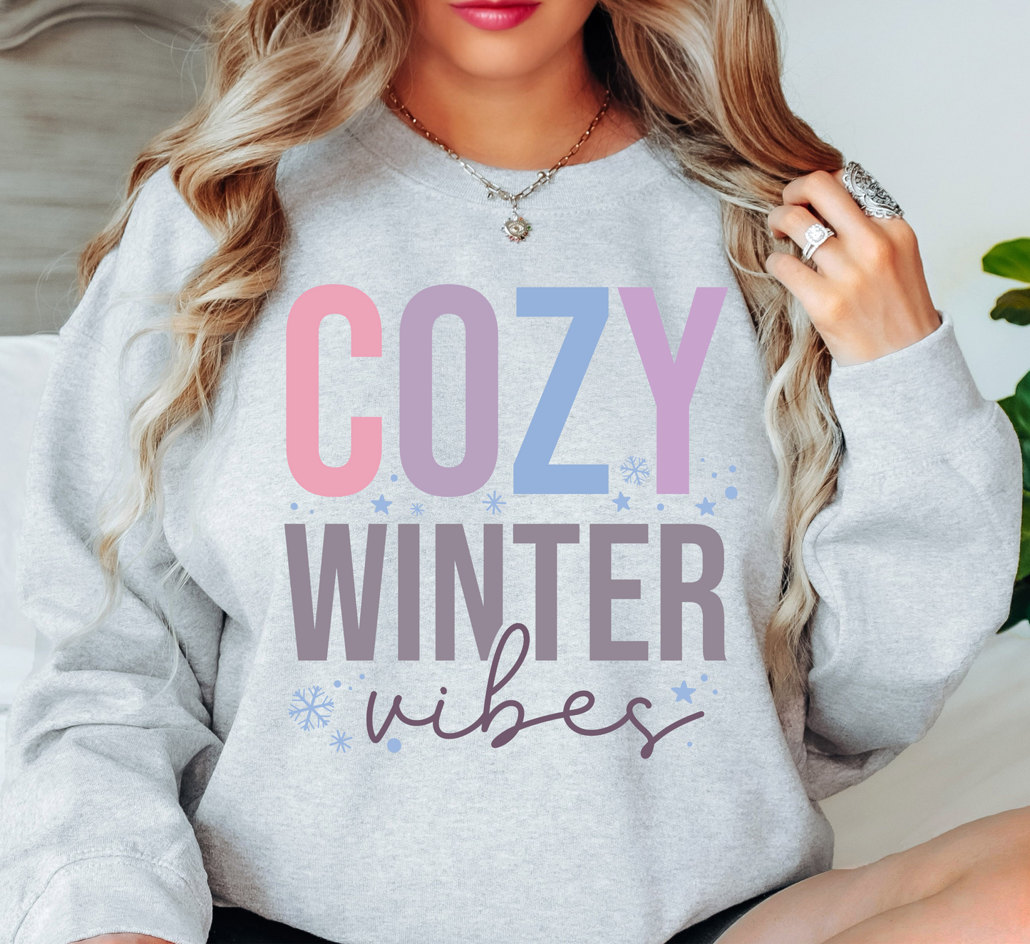 Cozy Winter Vibes Sweatshirt | Frosty Chic Collection | Unique Gifts for Family Friends