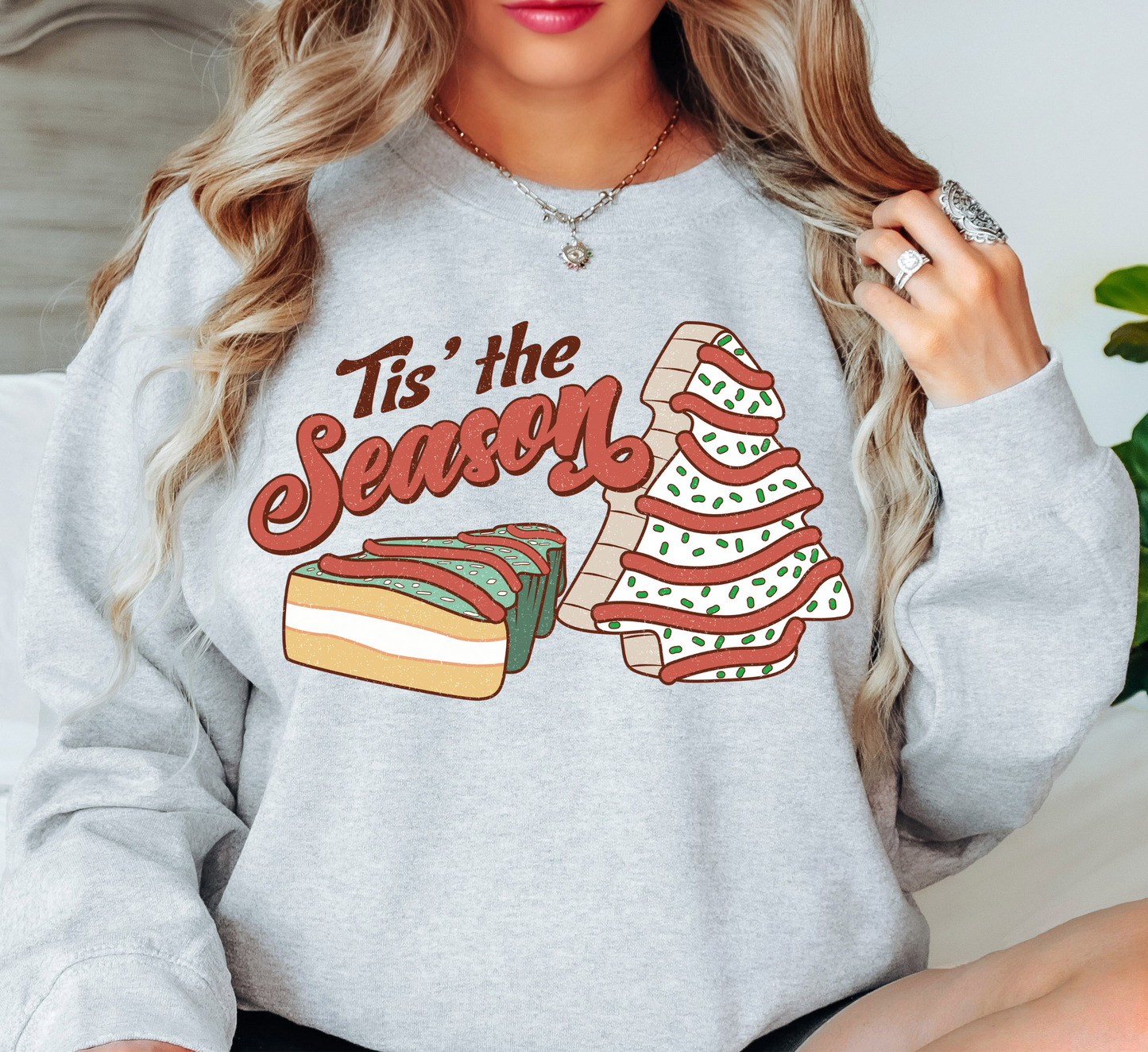 Tis The Season Cake Sweatshirt | Tis The Season Collection | Unique Gifts for Family Friends