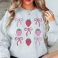 Strawberry and Bows Sweatshirt | Groovy Vibes Collection | Unique Gifts for Family and Friends