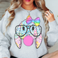 Nerdy Bunny Sweatshirt | Hoppin' Into Spring Collection | Unique Gifts for Family Friends