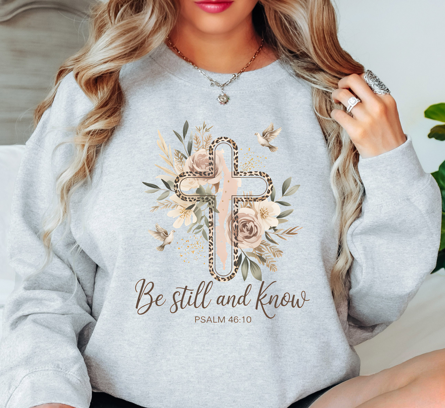 Be Still (Psalm 46:10) Sweatshirt | Walk By Faith Collection | Unique Gifts for Family and Friends