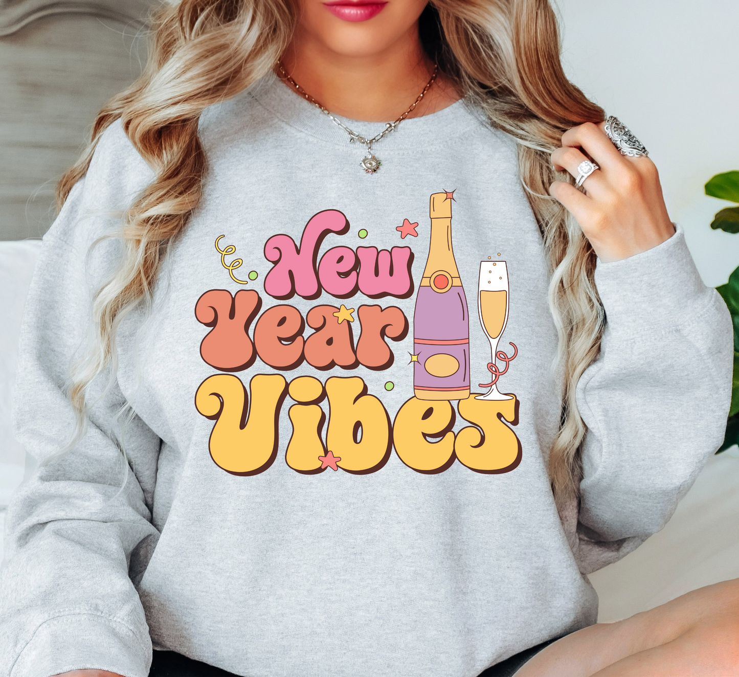 New Year Vibes Sweatshirt | New Year Magic Collection | Unique Gifts for Family Friends