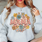 Retro Groovy Floral Mama Sweatshirt | Mama Mode Activated Collection | Unique Gifts for Family Friends