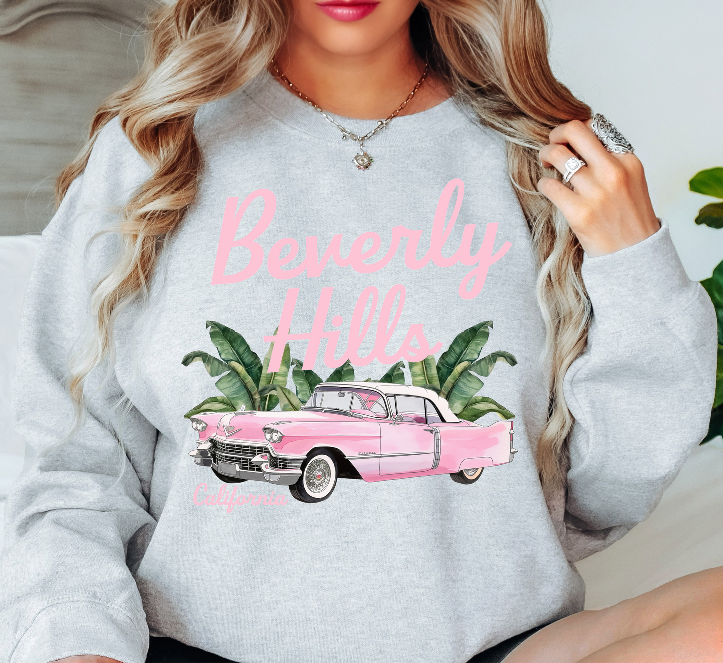 Beverly Hills Sweatshirt | Groovy Vibes Collection | Unique Gifts for Family and Friends