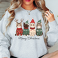Meowy Cat Christmas Sweatshirt | Pawsitive Vibes Collection | Unique Gifts for Family and Friends