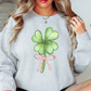 Bow and Shamrock Sweatshirt | Feeling Lucky Collection | Unique Gifts for Family Friends