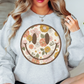 Distressed Floral Smiley Sweatshirt | Spring Fling Collection | Unique Gifts for Family Friends