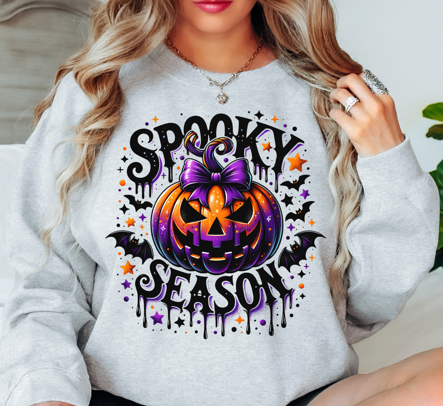 Spooky Season Sweatshirt | Boo-tiful Vibes Collection | Unique Gifts for Family Friends