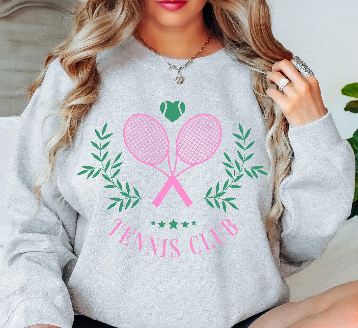 Tennis Club Sweatshirt | Groovy Vibes Collection | Unique Gifts for Family and Friends