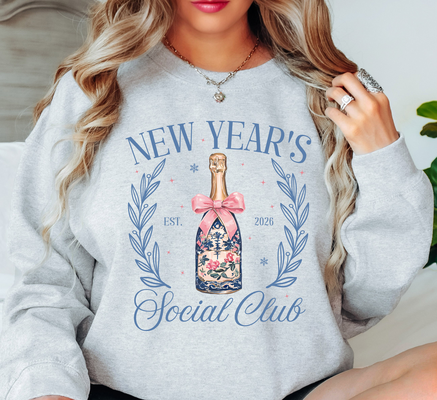 New Year's Social Club Sweatshirt | New Year Magic Collection | Unique Gifts for Family Friends