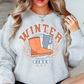 Distressed Winter Vibes Sweatshirt | Frosty Chic Collection | Unique Gifts for Family Friends