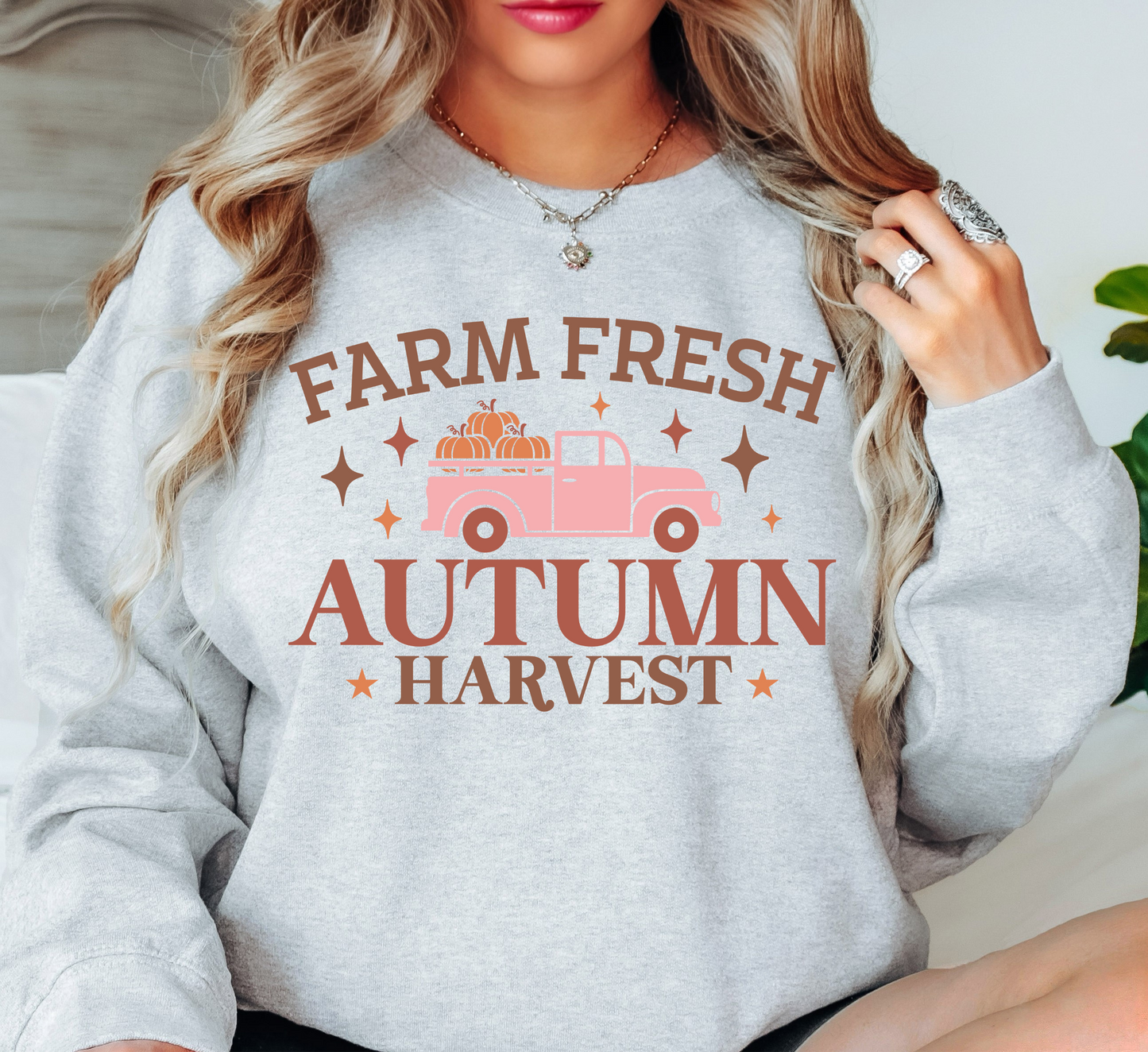 Farm Fresh Autumn Harvest Sweatshirt | Falling For You Collection | Unique Gifts for Family Friends