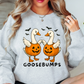 Spooky Goosebumps Sweatshirt | Boo-tiful Vibes Collection | Unique Gifts for Family Friends