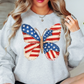 USA Butterfly Sweatshirt | Stars and Stripes Collection | Unique Gifts for Family and Friends
