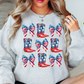 Coquette and Boots Sweatshirt | Stars and Stripes Collection | Unique Gifts for Family Friends