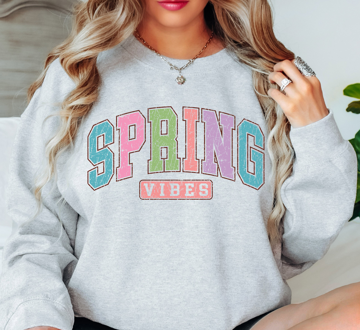 Spring Vibes Sweatshirt | Spring Fling Collection | Unique Gifts for Family Friends