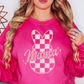 Checkered Mama Bunny Sweatshirt | Mama Mode Activated Collection | Unique Gifts for Family Friends