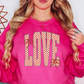 Retro Checkered Love Sweatshirt | XoXo Love Collection | Unique Gifts for Family Friends