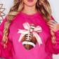 Coquette Football Bow Sweatshirt | Groovy Vibes Collection | Unique Gifts for Family and Friends