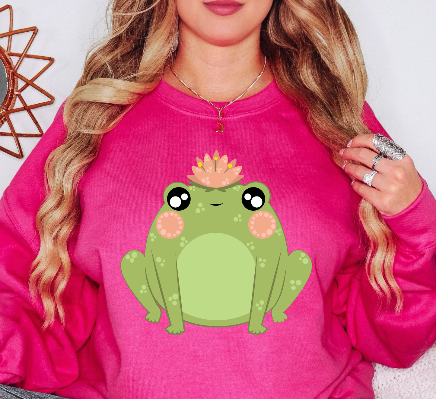 Spring Frog Sweatshirt | Spring Fling Collection | Unique Gifts for Family Friends