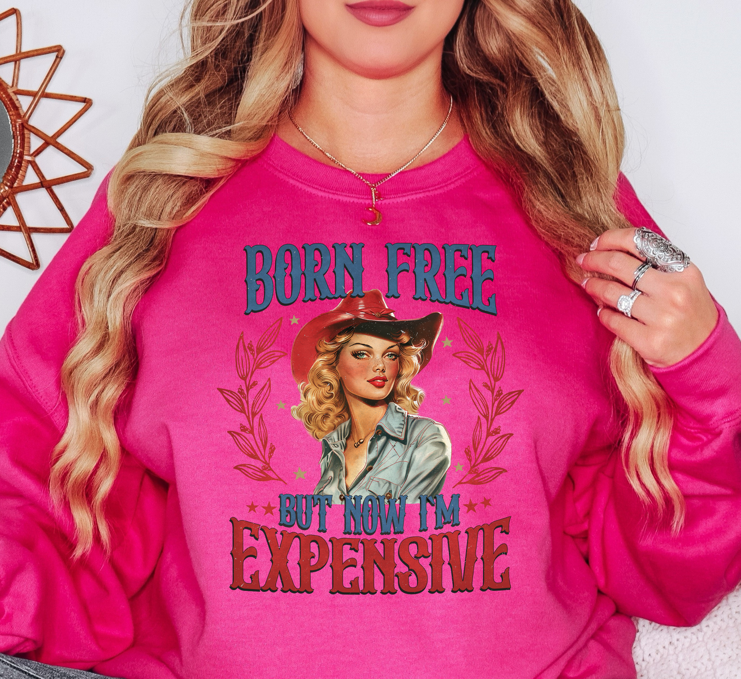 Born Free Expensive Sweatshirt | Stars and Stripes Collection | Unique Gifts for Family and Friends