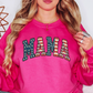USA Floral Mama Sweatshirt | Mama Mode Activated Collection | Unique Gifts for Family Friends