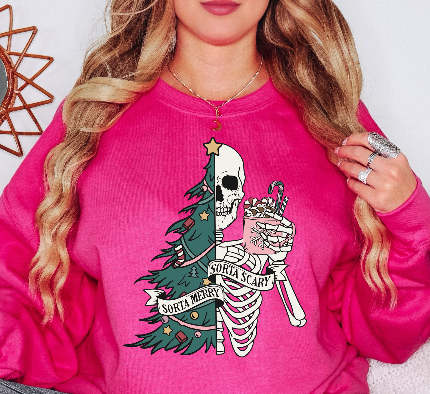 Sorta Merry Sorta Scary Sweatshirt | Tis The Season Collection | Unique Gifts for Family Friends