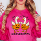 Spooky Goosebumps Sweatshirt | Boo-tiful Vibes Collection | Unique Gifts for Family Friends