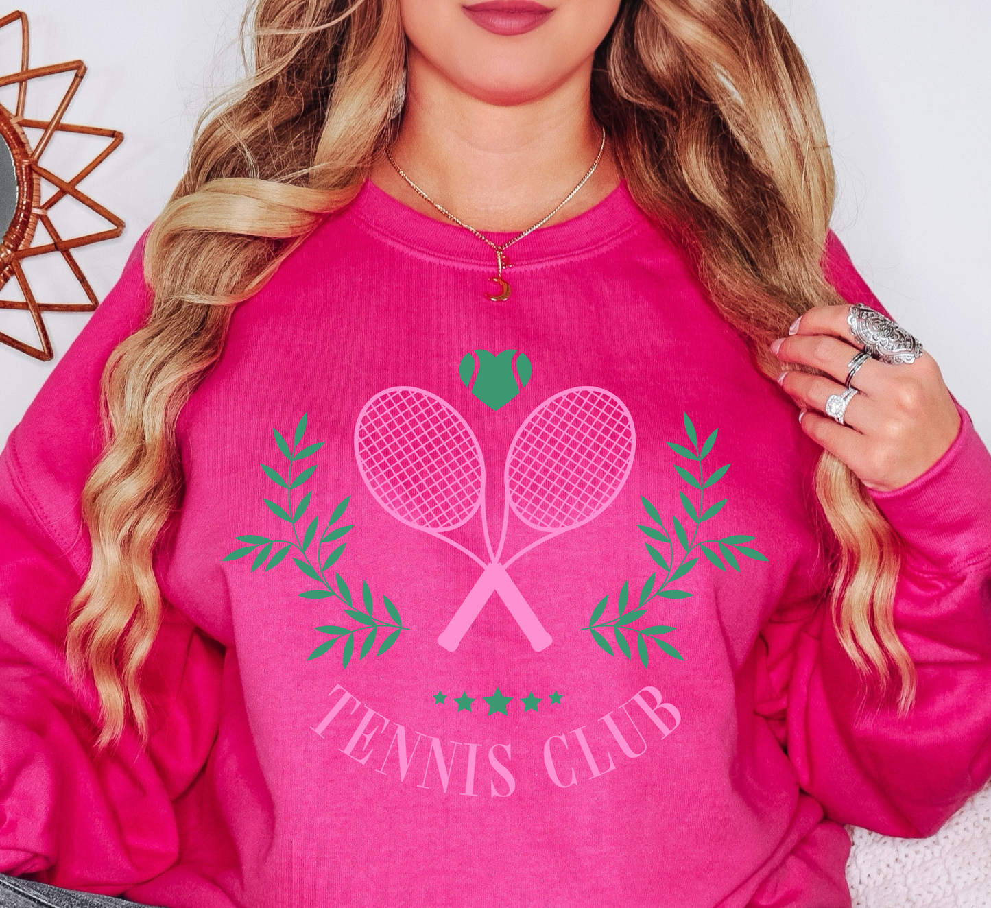 Tennis Club Sweatshirt | Groovy Vibes Collection | Unique Gifts for Family and Friends