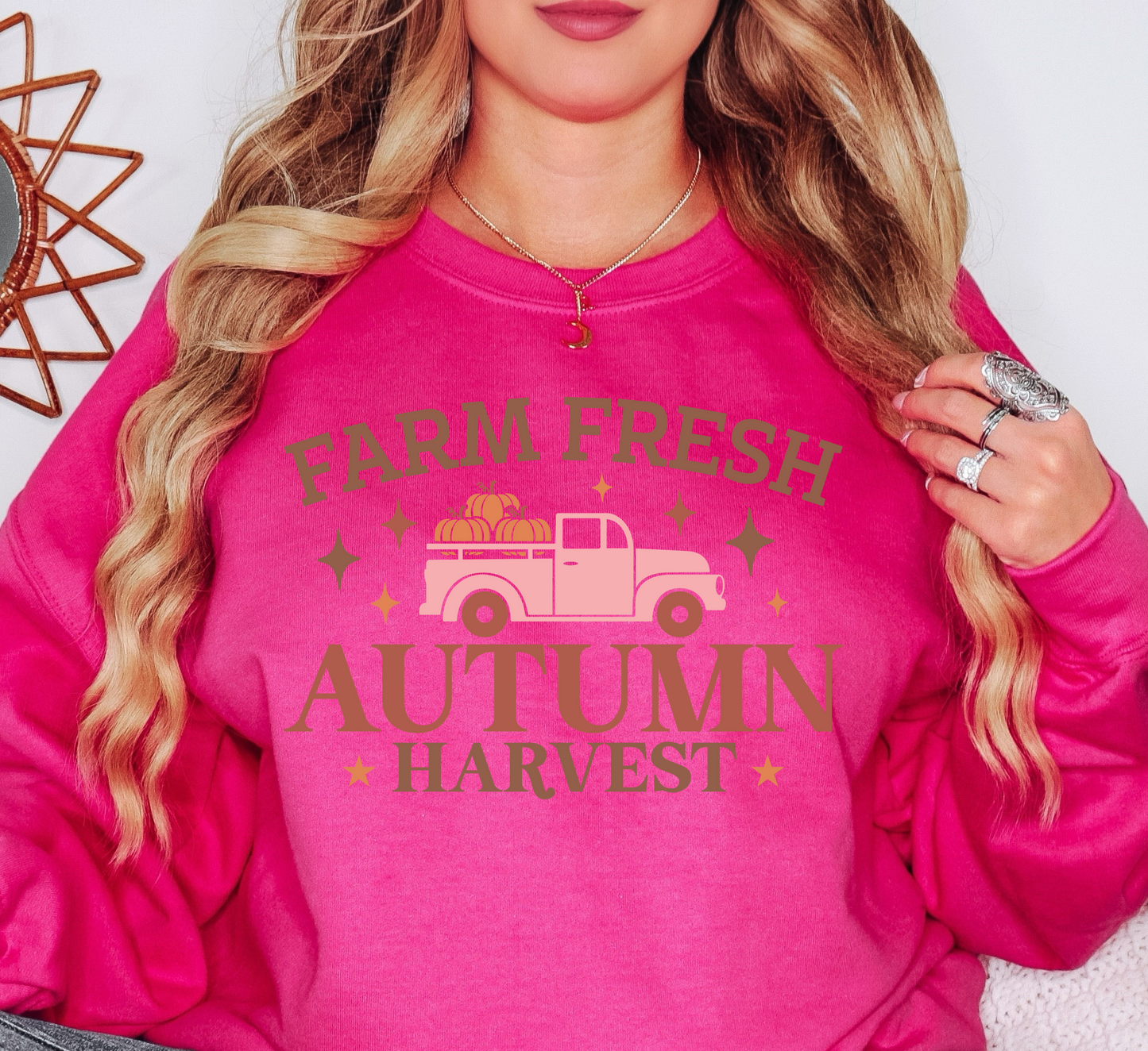 Farm Fresh Autumn Harvest Sweatshirt | Falling For You Collection | Unique Gifts for Family Friends