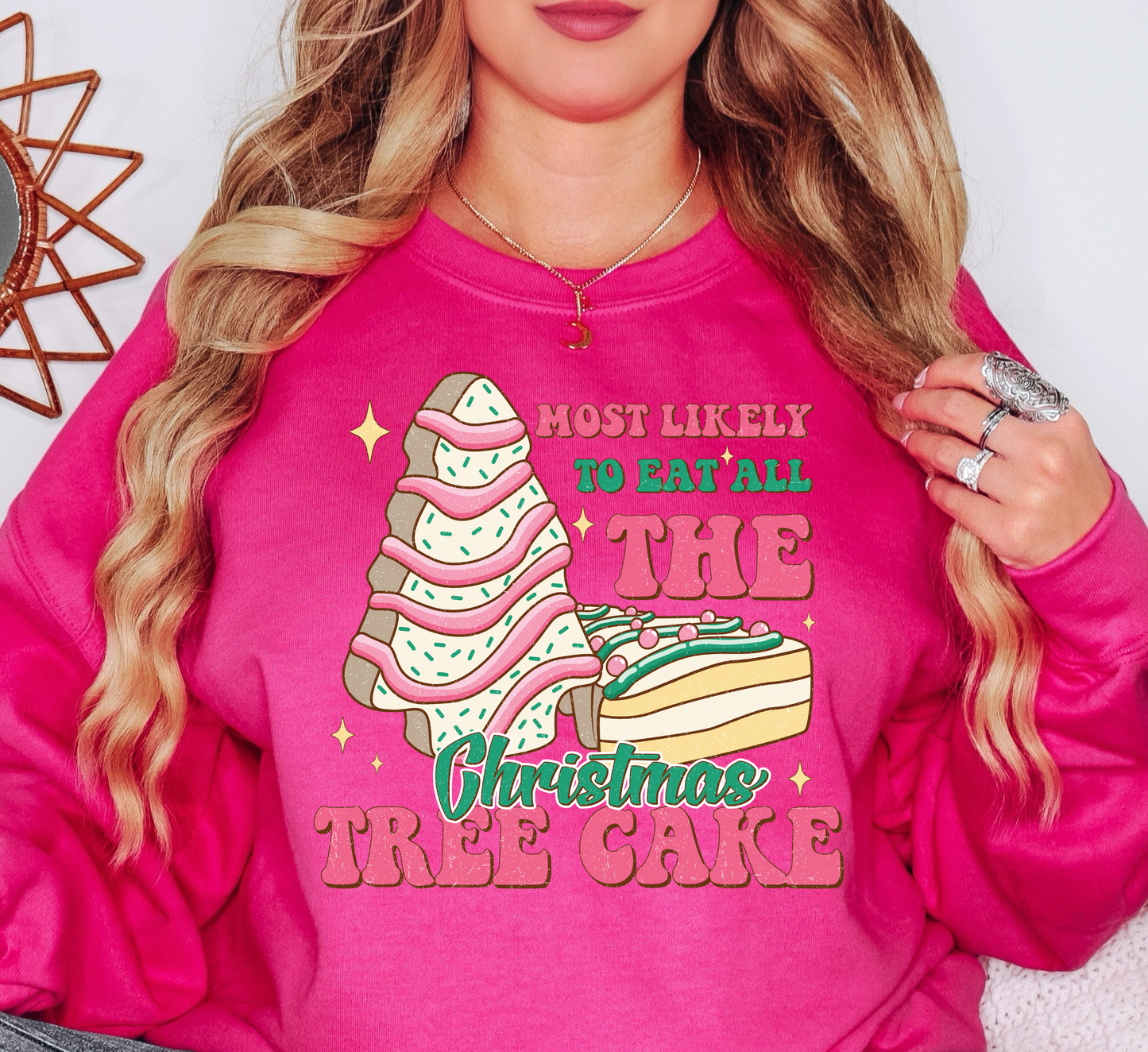 Christmas Tree Cake Sweatshirt | Tis The Season Collection | Unique Gifts for Family Friends