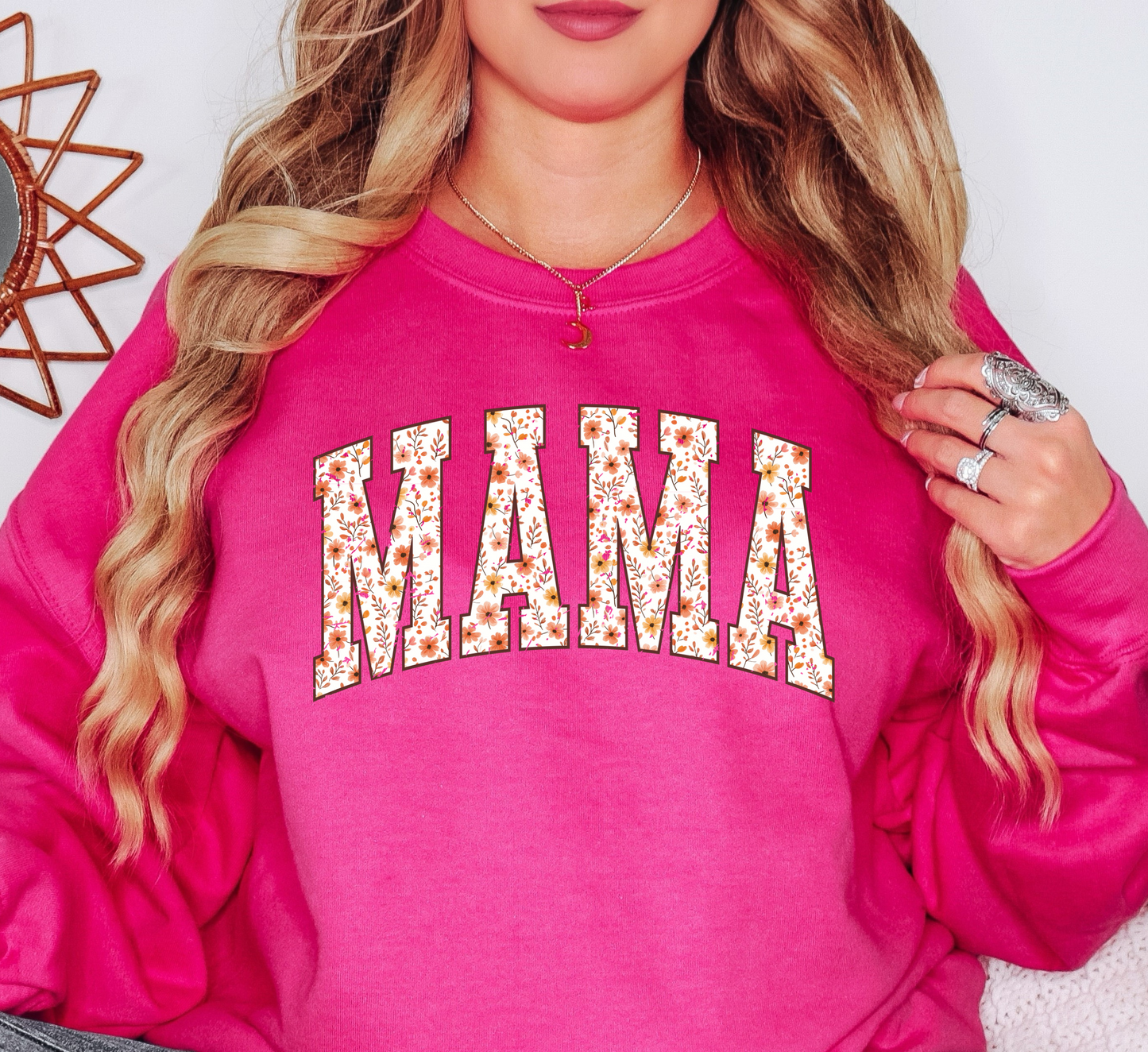 Floral Fall Mama Sweatshirt | Mama Mode Activated Collection | Unique Gifts for Family Friends