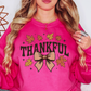 Thankful Leaves With Bow Sweatshirt | Harvest Joy Collection | Unique Gifts for Family Friends