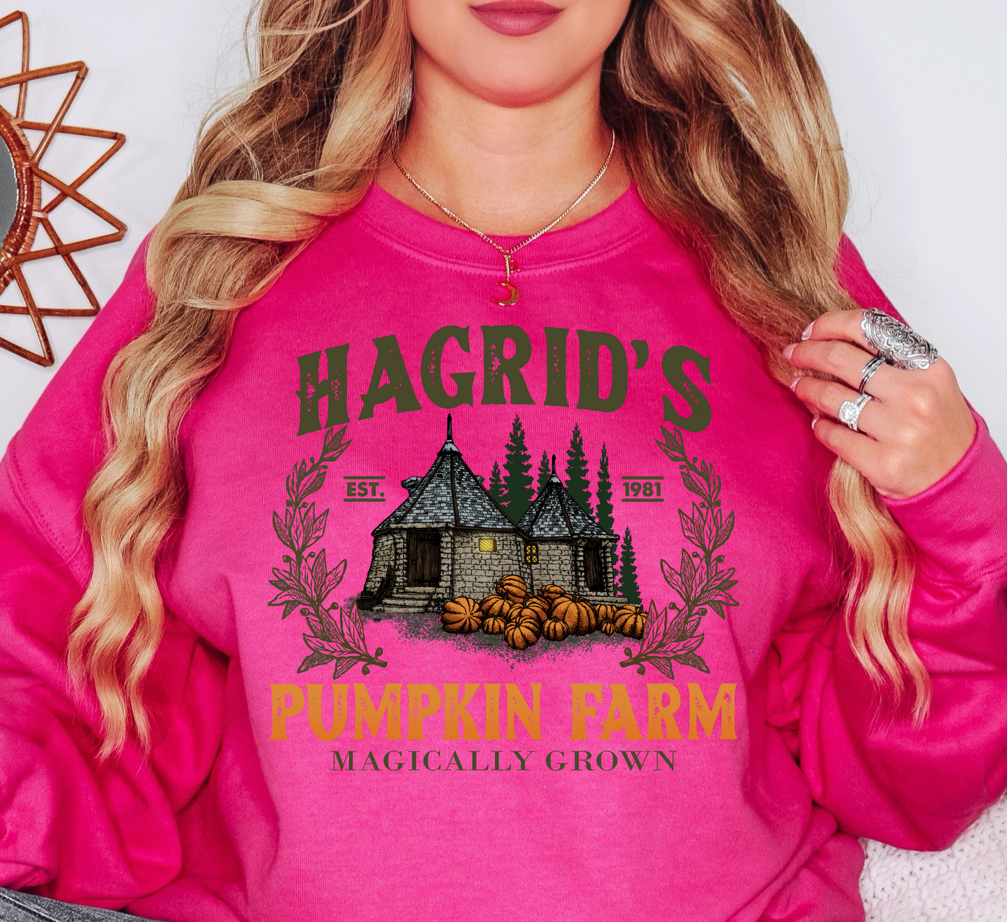 Hagrid's Pumpkin Farm Sweatshirt | Boo-tiful Vibes Collection | Unique Gifts for Family Friends