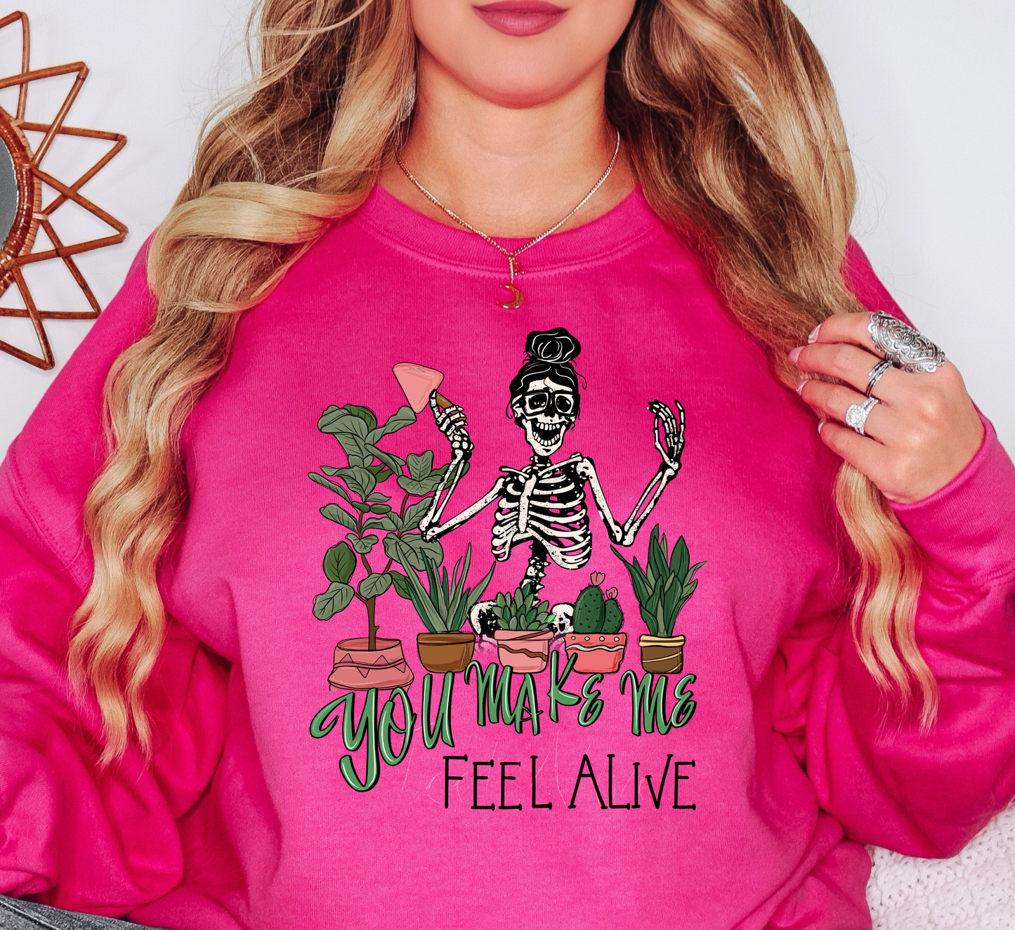 Feel Alive Plants Sweatshirt | Spring Fling Collection | Unique Gifts for Family Friends