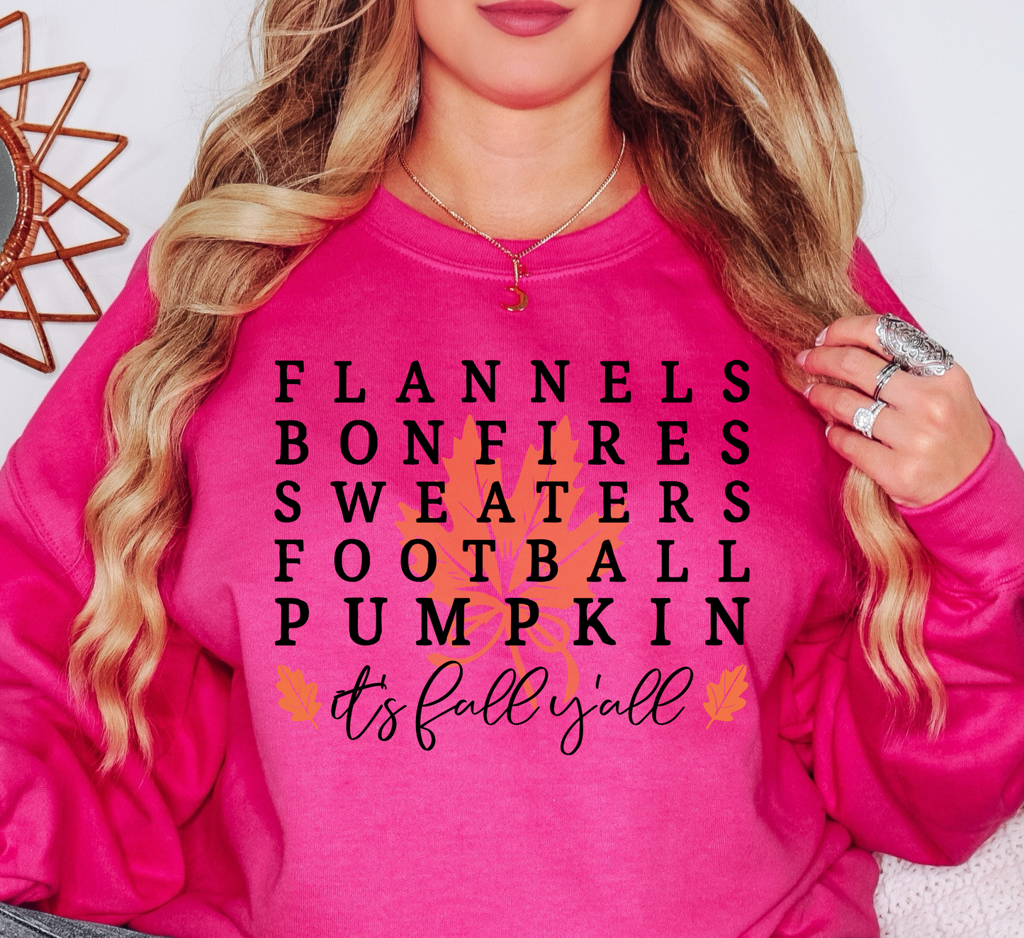 Flannels Bonfires Sweatshirt | Falling For You Collection | Unique Gifts for Family Friends